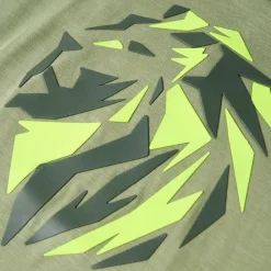 T-shirt til børn str. 116 kakifarvet