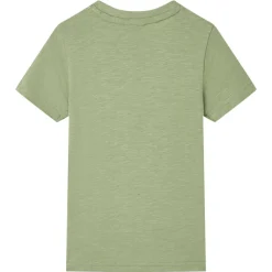 T-shirt til børn str. 116 kakifarvet