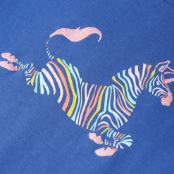 T-shirt til børn str. 104 koboltblå