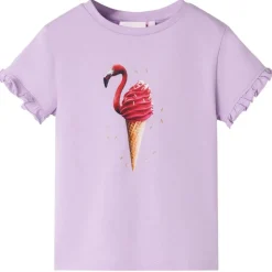 T-shirt til børn str. 92 lilla
