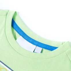 T-shirt til børn str. 140 limegrøn