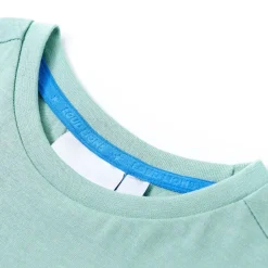 T-shirt til børn str. 116 lys kakifarve