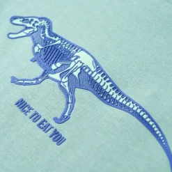 T-shirt til børn str. 116 lys kakifarve