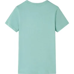 T-shirt til børn str. 92 lys kakifarve