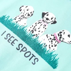 T-shirt til børn str. 116 lys mintgrøn