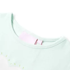T-shirt til børn str. 92 lys mintgrøn
