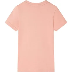 T-shirt til børn str. 116 lys orange