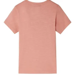 T-shirt til børn str. 128 lys orange