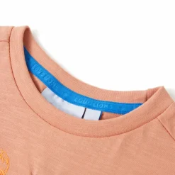 T-shirt til børn str. 128 lys orange