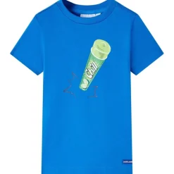 T-shirt til børn str. 116 lyseblå