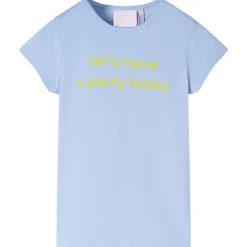 T-shirt til børn str. 92 lyseblå