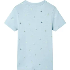 T-shirt til børn str. 104 lyseblå