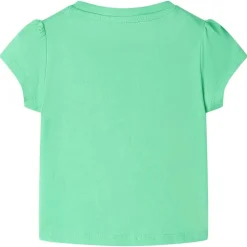 T-shirt til børn str. 104 lysegrøn