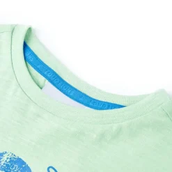 T-shirt til børn str. 128 lysegrøn
