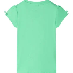 T-shirt til børn str. 104 lysegrøn