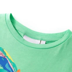 T-shirt til børn str. 104 lysegrøn