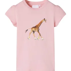 T-shirt til børn str. 116 lyserød