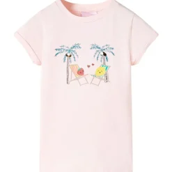 T-shirt til børn str. 92 lyserød