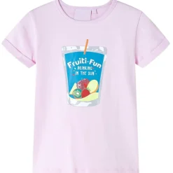 T-shirt til børn str. 116 lyserød