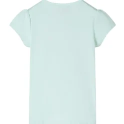 T-shirt til børn str. 128 mintgrøn
