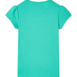 T-shirt til børn str. 116 mintgrøn