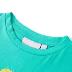 T-shirt til børn str. 116 mintgrøn