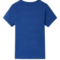 T-shirt til børn str. 128 mørk blåmeleret