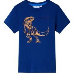 T-shirt til børn str. 104 mørkeblå