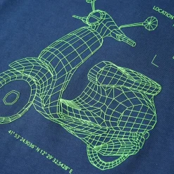 T-shirt til børn str. 92 mørkeblå