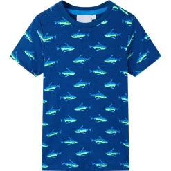 T-shirt til børn str. 92 mørkeblå