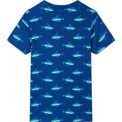 T-shirt til børn str. 92 mørkeblå