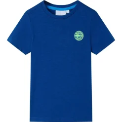 T-shirt til børn str. 104 mørkeblå