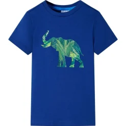 T-shirt til børn str. 104 mørkeblå