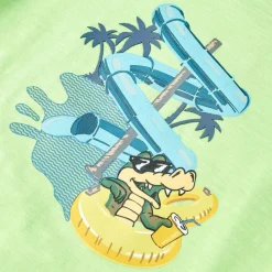T-shirt til børn str. 116 neongrøn