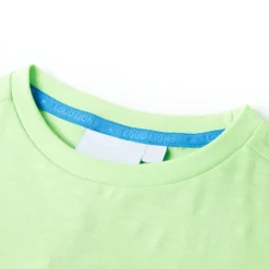 T-shirt til børn str. 128 neongrøn