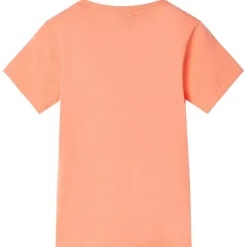 T-shirt til børn str. 128 neon-orange