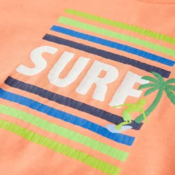 T-shirt til børn str. 128 neon-orange