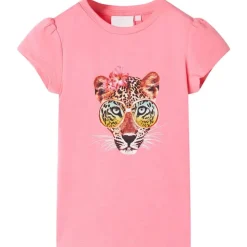 T-shirt til børn str. 92 neon-pink