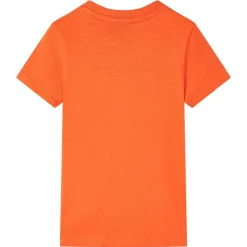T-shirt til børn str. 128 orange