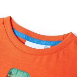 T-shirt til børn str. 128 orange