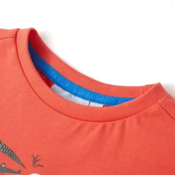 T-shirt til børn str. 116 rød