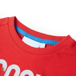 T-shirt til børn str. 104 rød