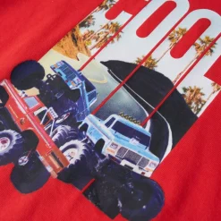T-shirt til børn str. 104 rød