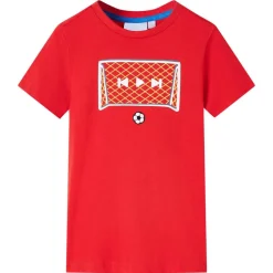 T-shirt til børn str. 92 rød