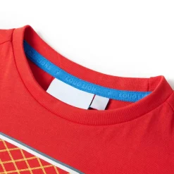 T-shirt til børn str. 92 rød