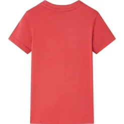 T-shirt til børn str. 128 rød