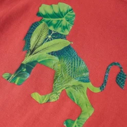 T-shirt til børn str. 128 rød