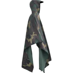 Vandtæt army-regnponcho til camping/vandreture camouflage