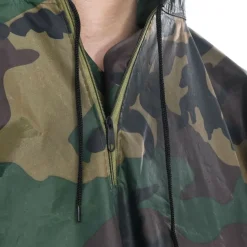 Vandtæt army-regnponcho til camping/vandreture camouflage