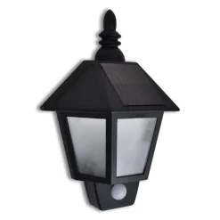 Væghængt solcellelampe med bevægelsessensor